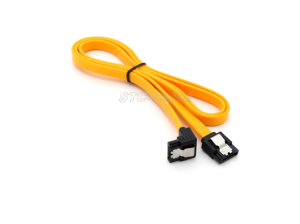 SATA 7pin 90 Degree To 180 Degree With Latch Orange