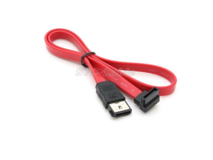 ESATA To SATA Right Angle Red