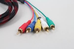 HDMI Male To 5 RCA RGB Audio Video AV Cable