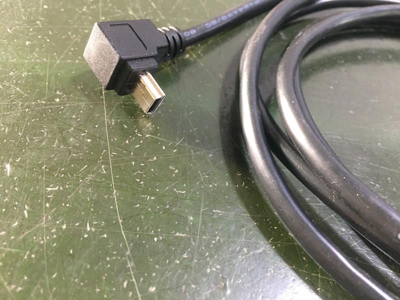 USB A 2.0 Male to 90 degree Mini 5 pin Cable