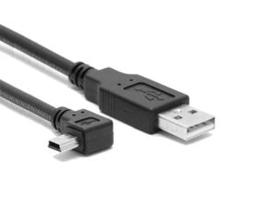 Left Angle MINI USB B 5PIN Male To USB A Male 2.0 Cable