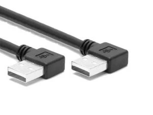 Double Left Angle USB Cable A Male To A Male