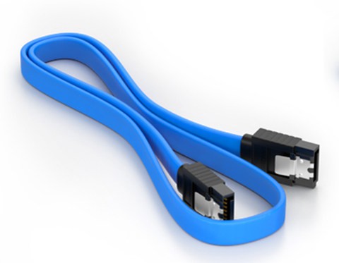 26AWG SATA III 6.0 Gbps 7pin Female To Female Data Cable With Locking Latch For Hdd