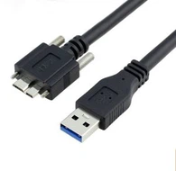 USB 3.0 A Male To Micro B Male Locking Screws Cable