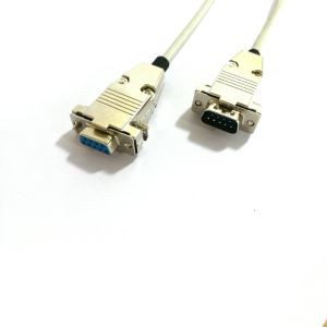 DB9 Male To Female 24 AWG Serial Gray PVC Cable By Custom Cable Connection