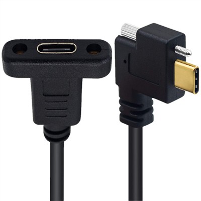 Locking USB 3.1 Type C extension cable
